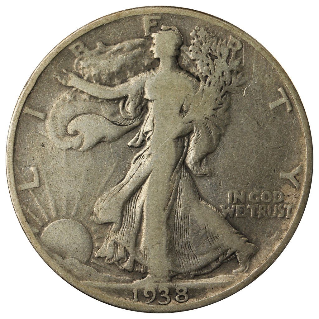 1938 D USA Half Dollar G-VG (G6) $