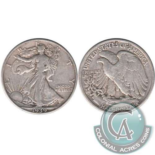 1939 USA Half Dollar Very Fine (VF20)