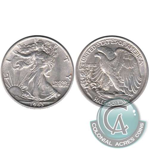 1943 USA Half Dollar Almost Uncirculated (AU50)