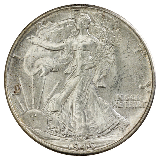 1945 USA Half Dollar Brilliant Uncirculated MS63 (MS63) $