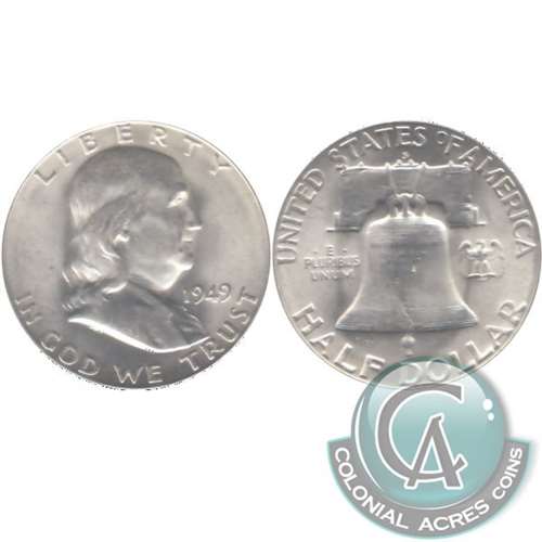 1949 S USA Half Dollar Choice Brilliant Uncirculated (MS64) $