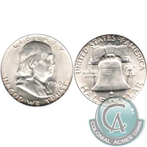 1950 D USA Half Dollar Brilliant Uncirculated (MS63)