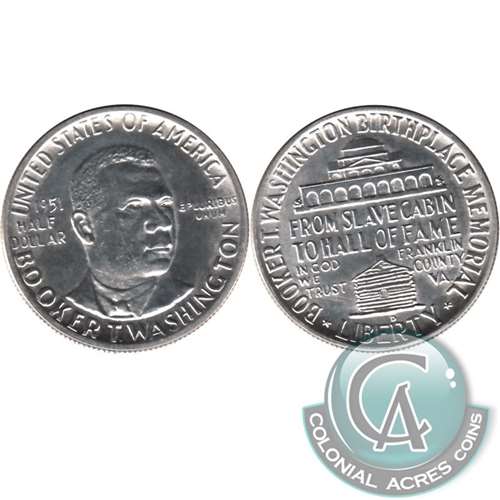 1951 Booker T. Washington USA Half Dollar Uncirculated (MS60)