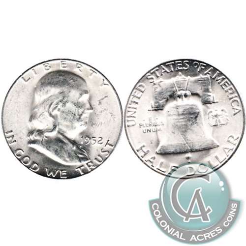 1952 S USA Half Dollar Brilliant Uncirculated (MS63) $
