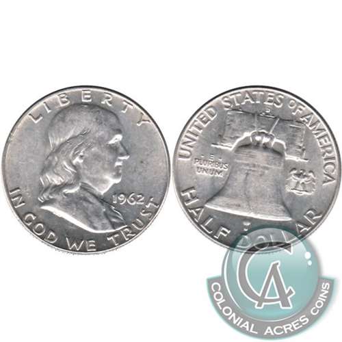 1962 D USA Half Dollar Almost Uncirculated (AU50)