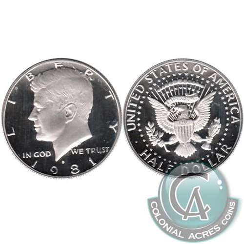 1981 S Clear S USA Half Dollar Proof
