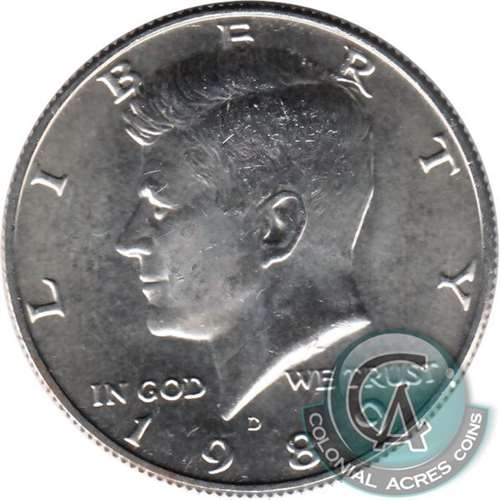 1989 D USA Half Dollar Brilliant Uncirculated (MS63)