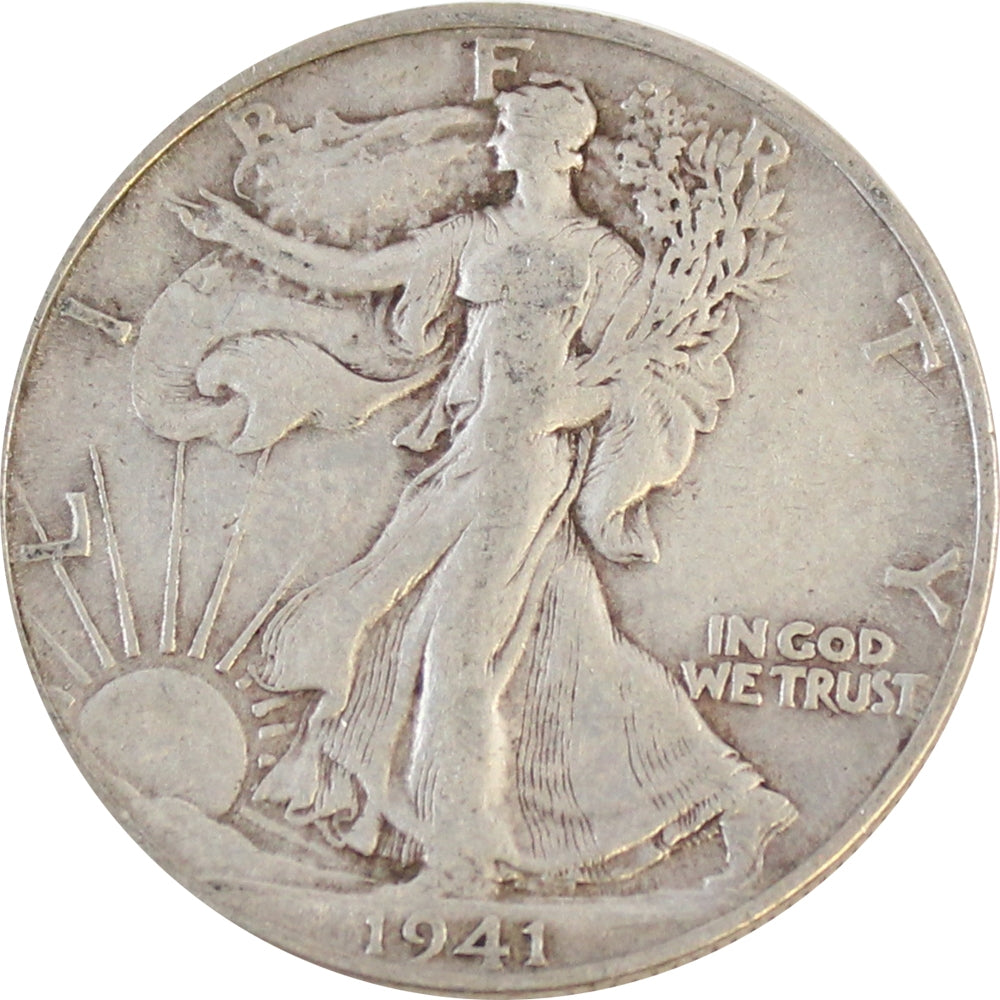1941 S USA Half Dollar Circulated