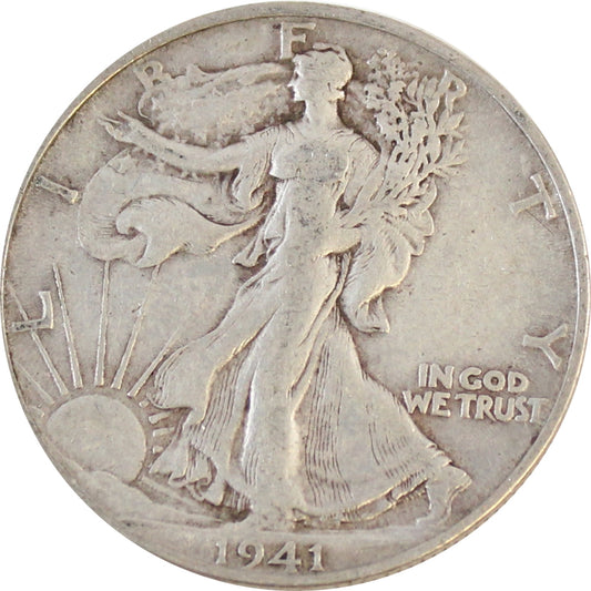 1941 S USA Half Dollar Circulated