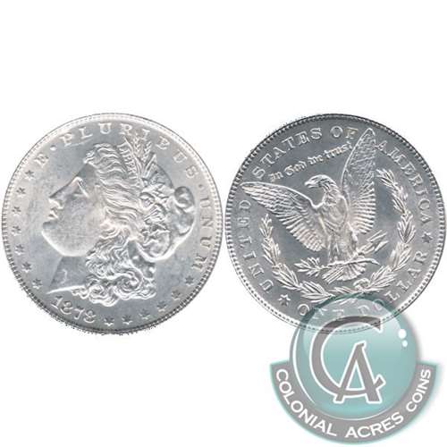 1878 7 Feathers 2nd Reverse USA Dollar Brilliant Uncirculated (MS63) $