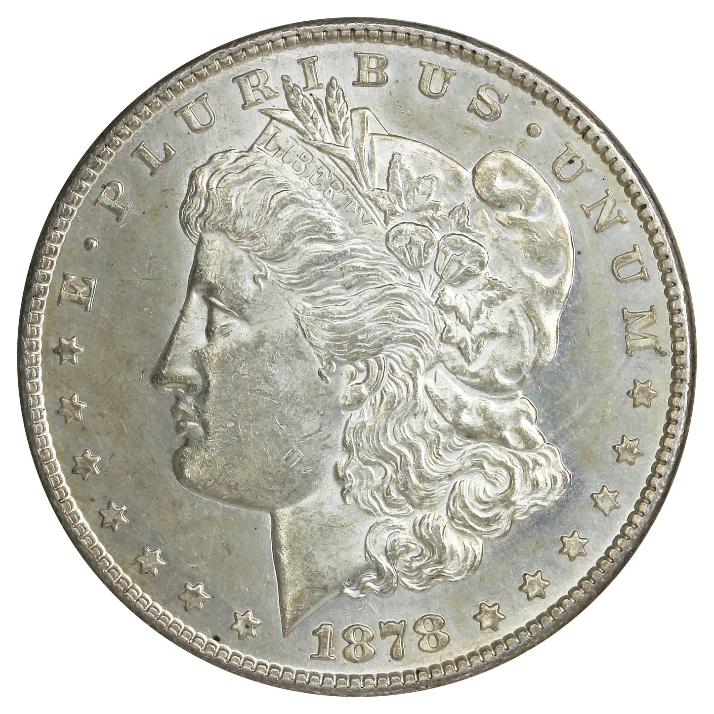 1878 S USA Dollar UNC+ (MS62) $