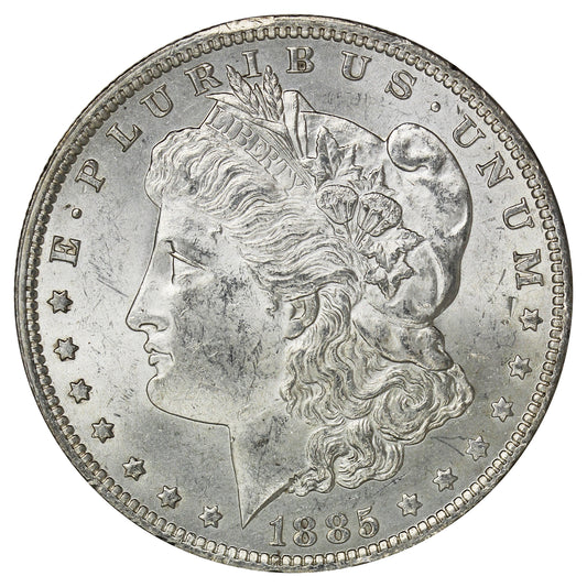 1885 O USA Dollar Brilliant Uncirculated (MS63) $