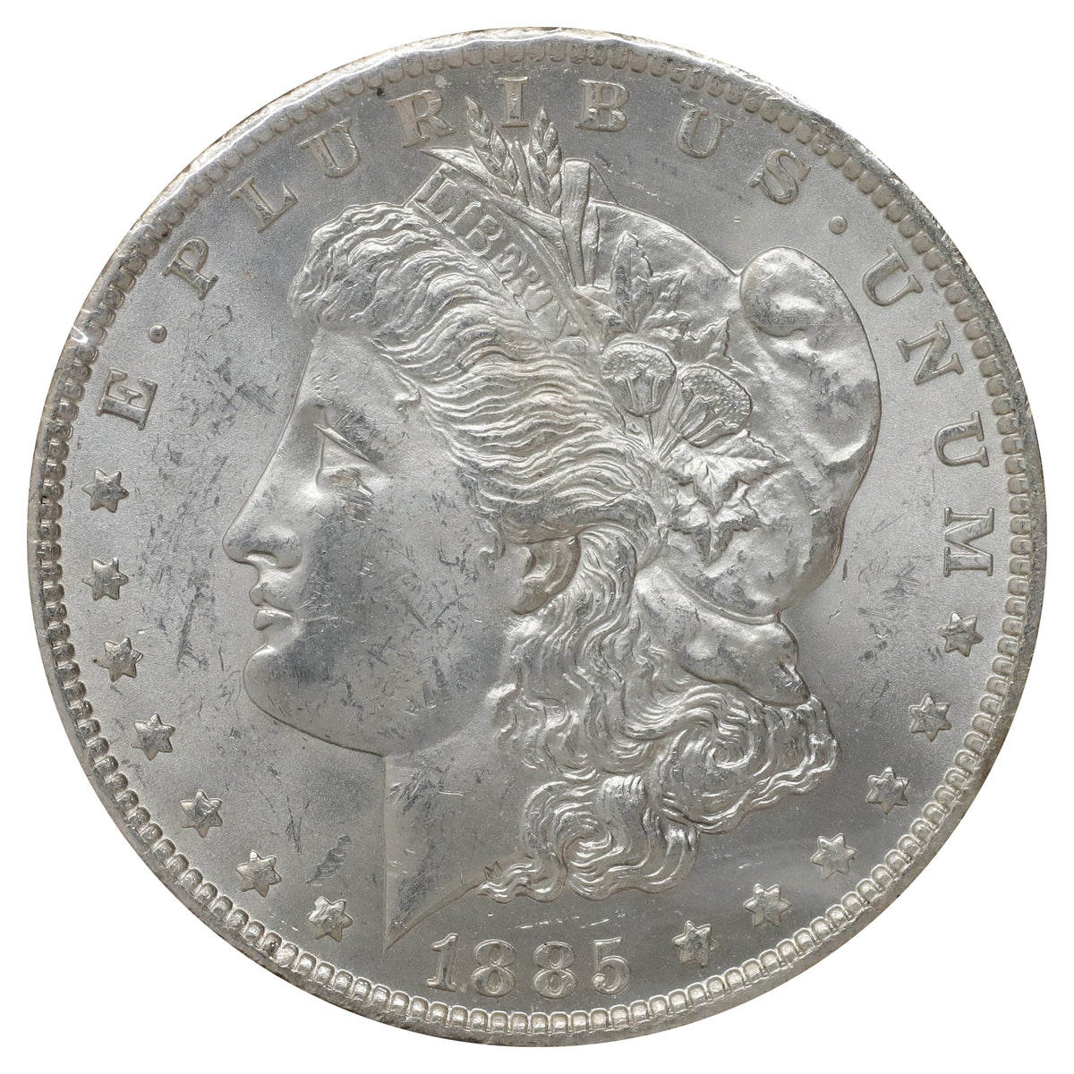 1885 O USA Dollar Choice Brilliant Uncirculated (MS64) $