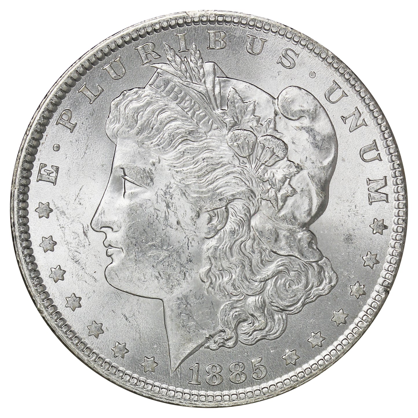 1885 USA Dollar Brilliant Uncirculated (MS63) $