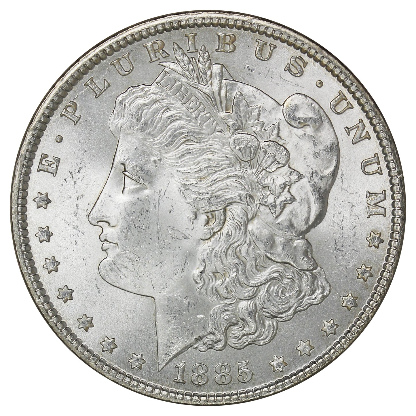 1885 USA Dollar Choice Brilliant Uncirculated (MS63) $
