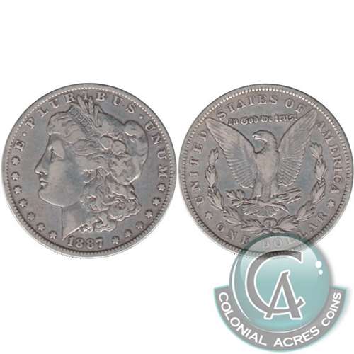 1887 O USA Dollar F-VF (F15)