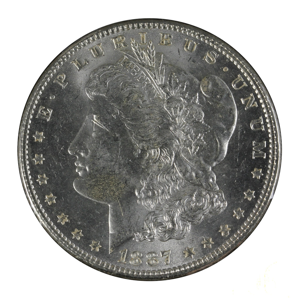 1887 USA Dollar Brilliant Uncirculated (MS63) $