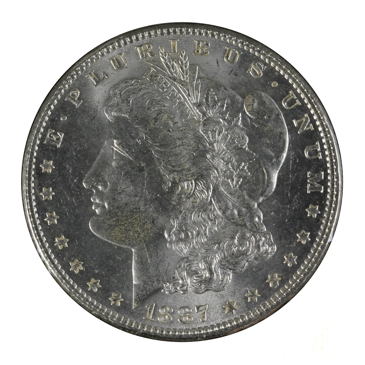 1887 USA Dollar Brilliant Uncirculated (MS63) $