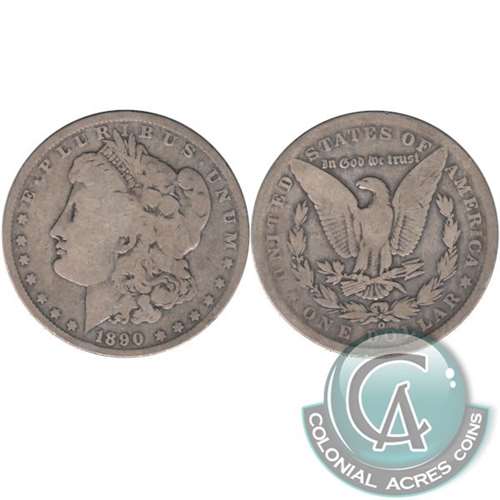 1890 O USA Dollar About Good (AG3)