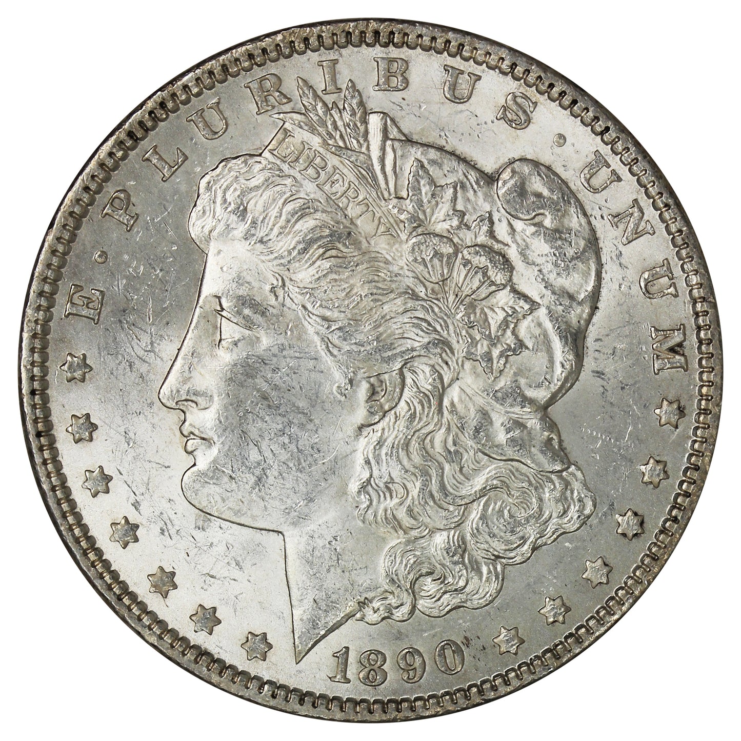1890 USA Dollar Brilliant Uncirculated (MS63) $