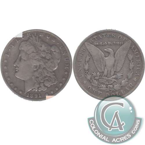 1891 CC USA Dollar Very Fine (VF20) $