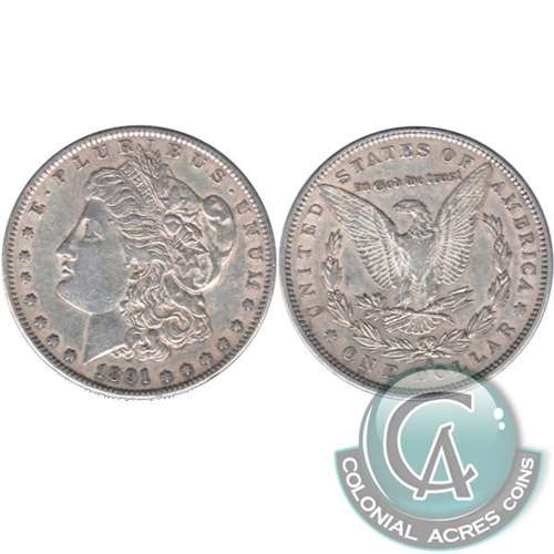 1891 S USA Dollar EF-AU (EF45)