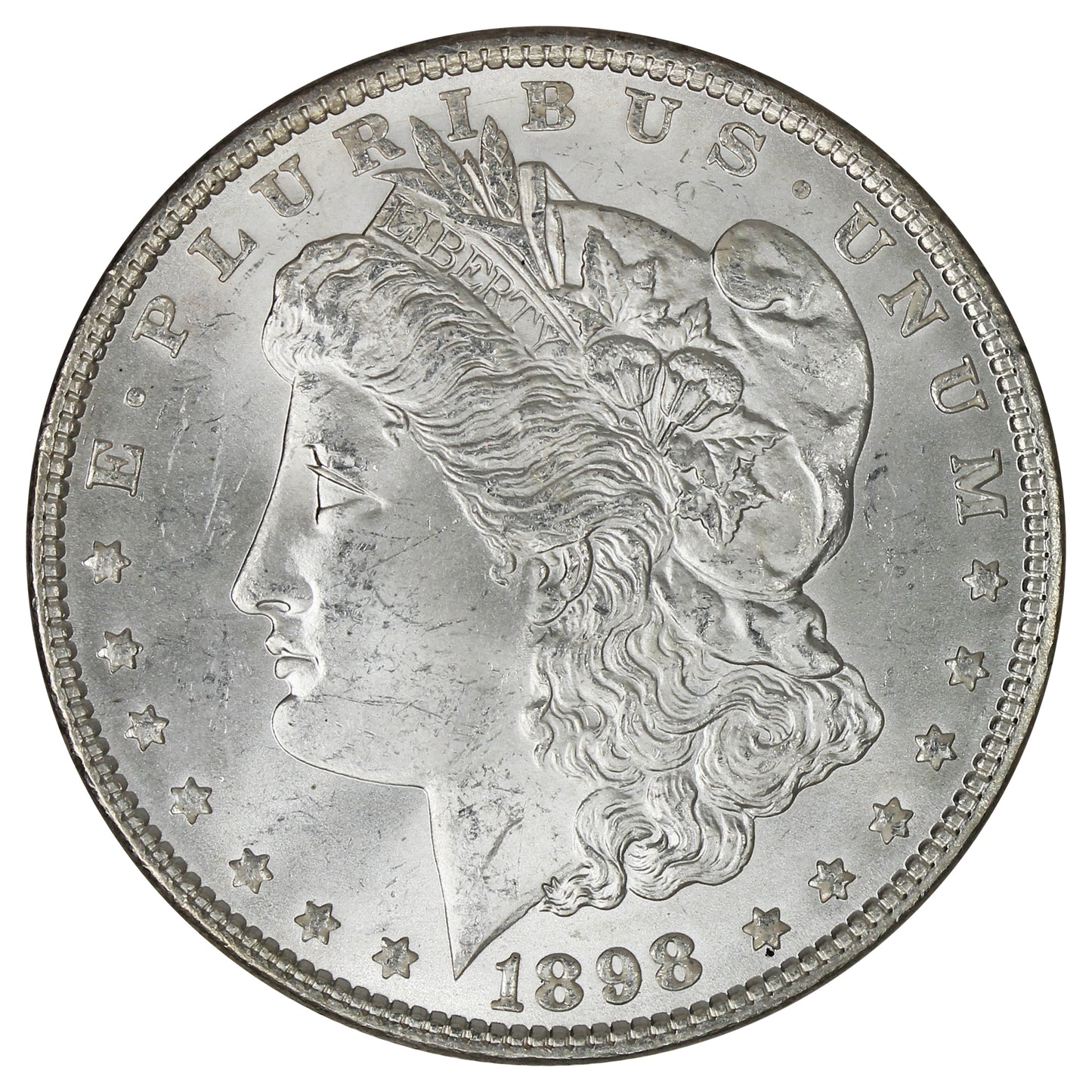 1898 USA Dollar Choice Brilliant Uncirculated (MS64) $