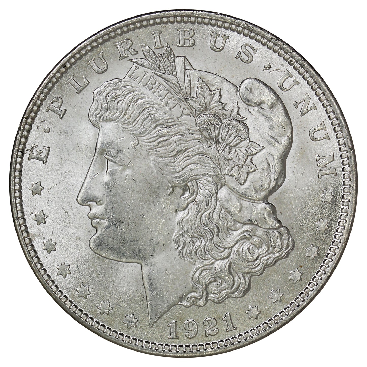 1921 USA Dollar Choice Brilliant Uncirculated (MS64) $