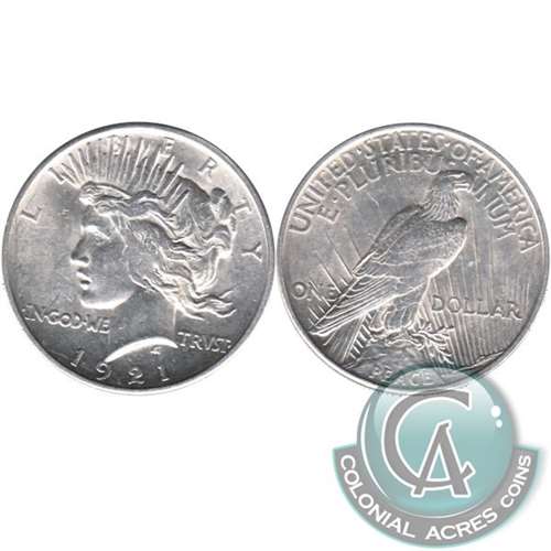 1921 Peace USA Dollar Almost Uncirculated (AU50) $