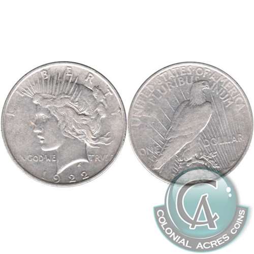 1922 D USA Dollar Very Fine (VF20)