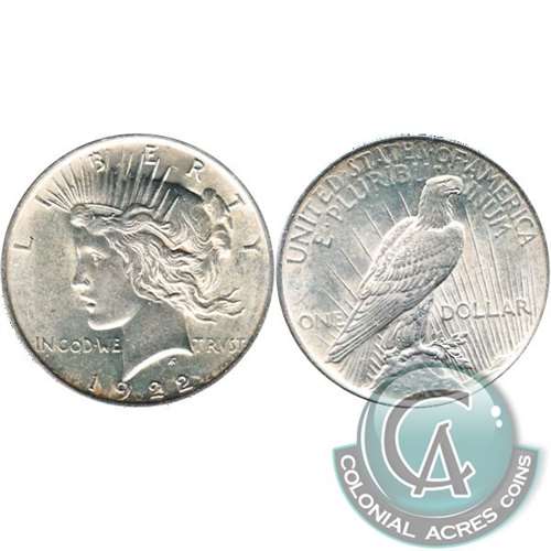 1922 USA Dollar UNC+ (MS62)