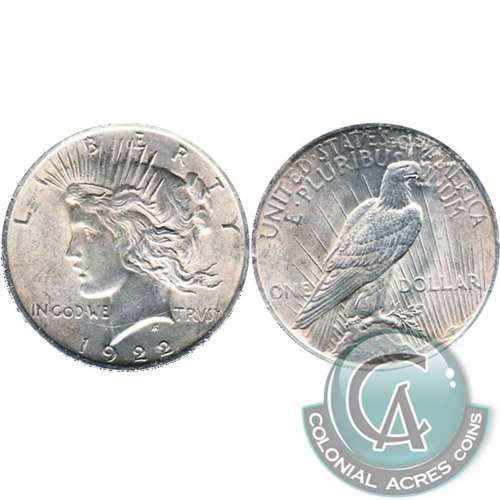 1922 USA Dollar Uncirculated (MS60)
