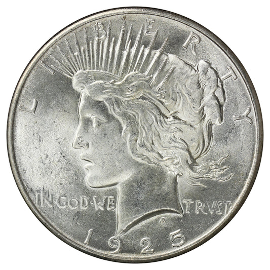 1925 USA Dollar Choice Brilliant Uncirculated (MS64) $