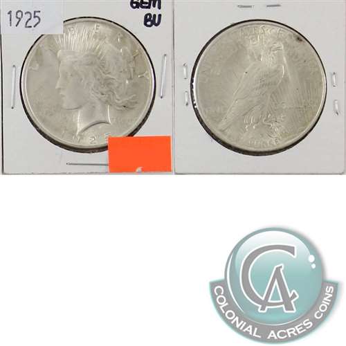 1925 USA Dollar Gem Brilliant Uncirculated (MS65) $