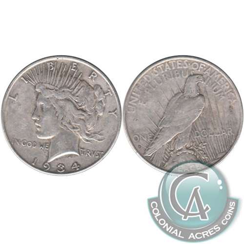 1934 D USA Dollar F-VF (F15)