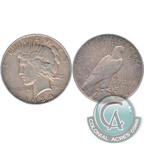 1934 S USA Dollar Fine (F12) $
