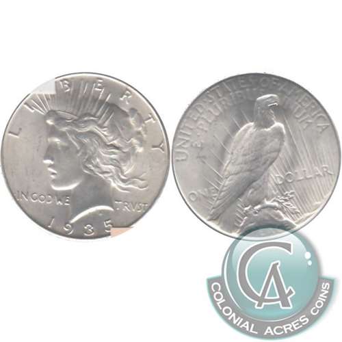 1935 USA Dollar Choice Brilliant Uncirculated (MS64) $