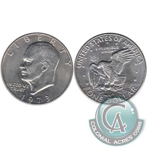 1973 Eisenhower USA Dollar Uncirculated (MS60)