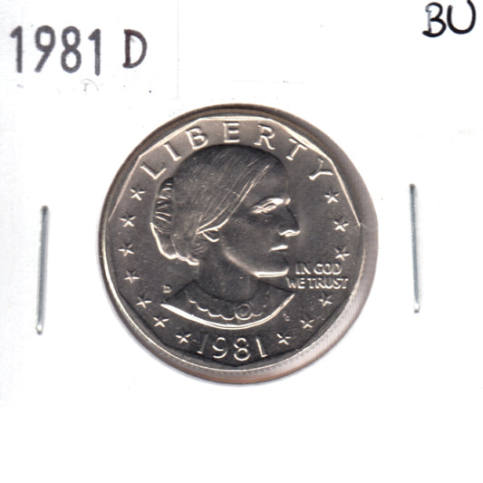 1981 D Susan B. Anthony USA Dollar Brilliant Uncirculated (MS63)