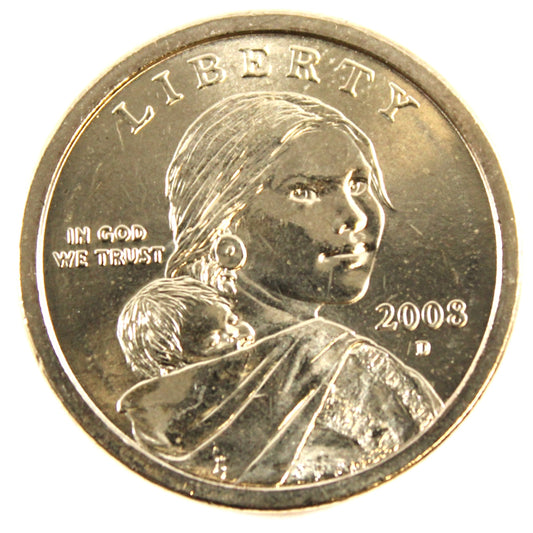 2008 D Sacagawea USA Dollar Brilliant Uncirculated (MS63)
