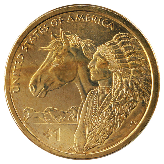 2012 D Native American USA Dollar Brilliant Uncirculated (MS63)