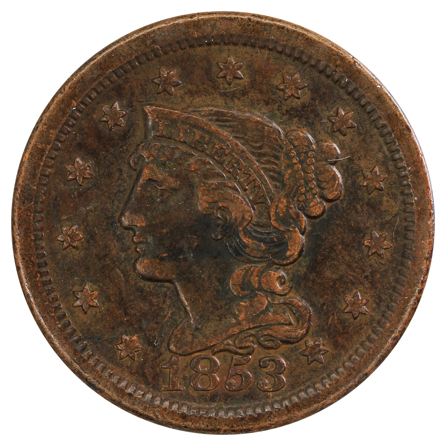 1853 USA Cent Extra Fine (EF40) $