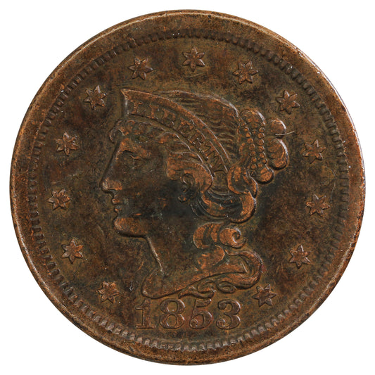 1853 USA Cent Extra Fine (EF40) $