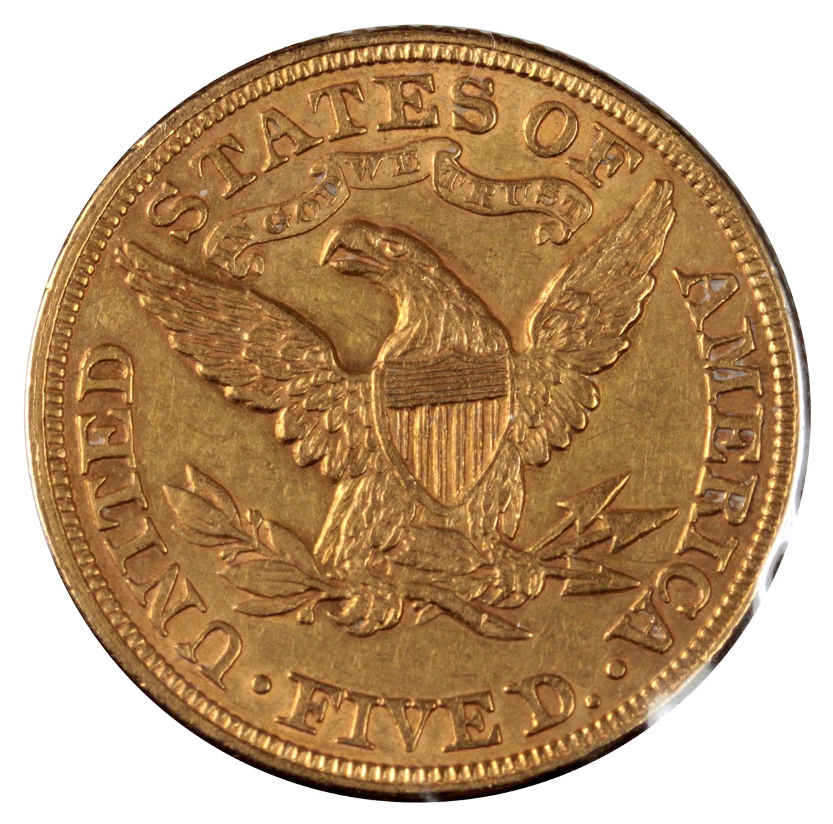 1897 USA $5 Gold Half Eagle EF-AU (EF45) $