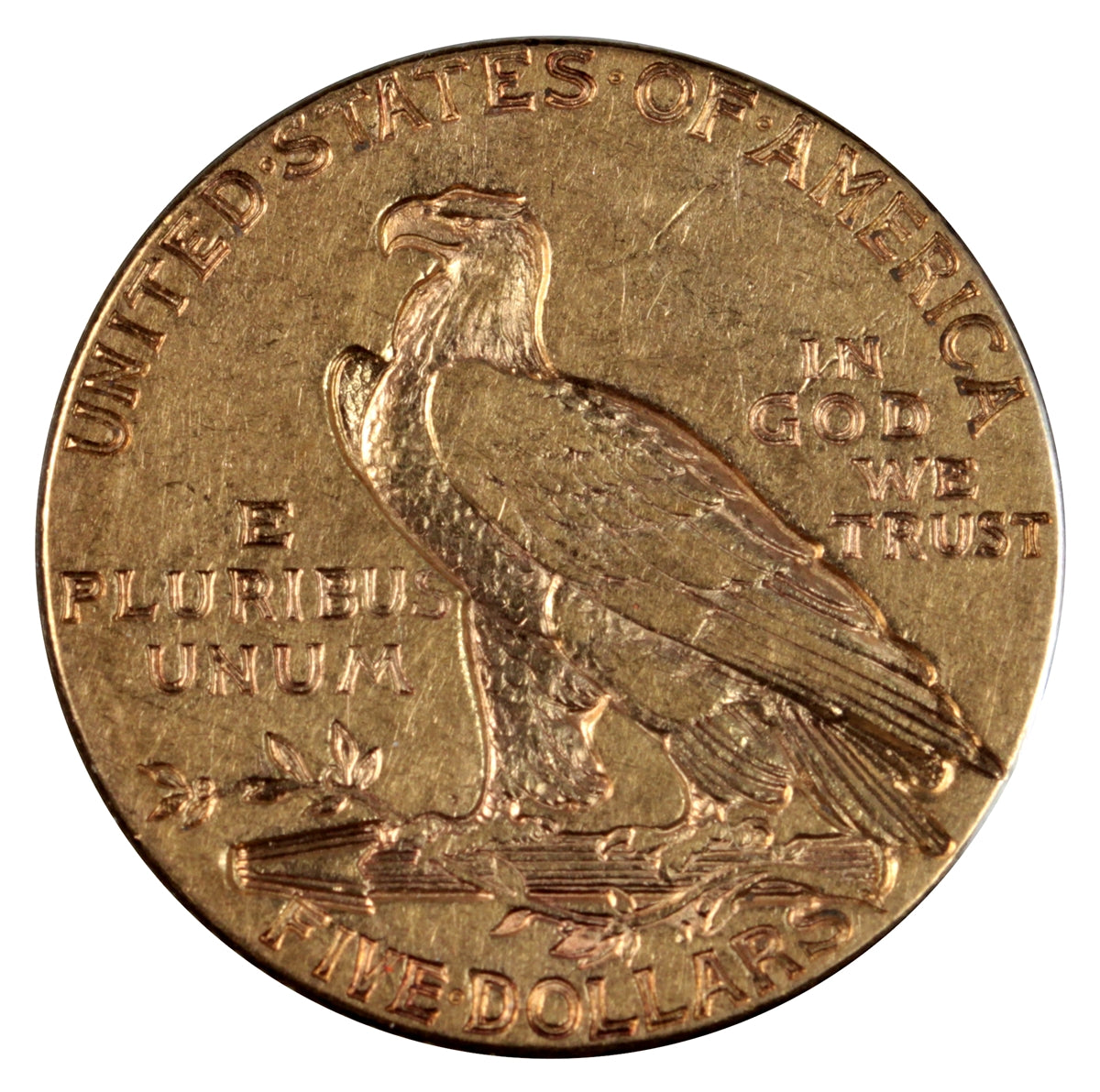 1912 USA $5 Gold Half Eagle Extra Fine (EF40) $