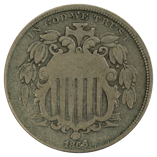 1866 USA Nickel G-VG (G6) $