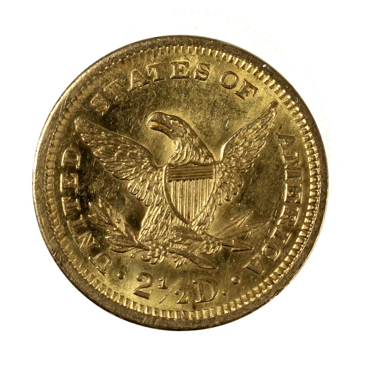 1907 USA $2.50 Gold Quarter Eagle UNC+ (MS62)