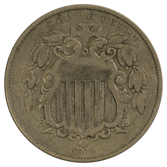 1868 USA Nickel VF-EF (VF30) $