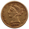 1898-S USA $5.00 Gold Half Eagle VF-EF (VF30) $