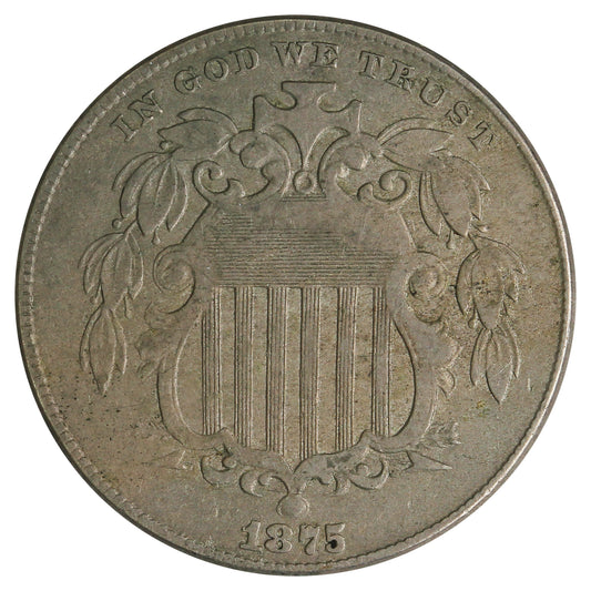 1875 USA Nickel Extra Fine (EF40) $